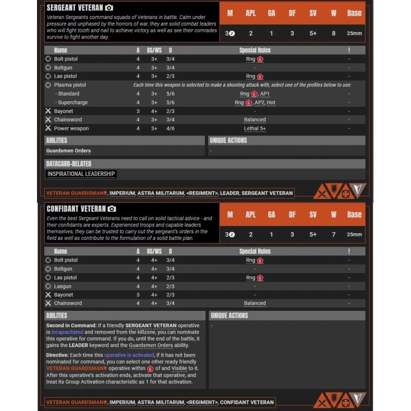 Games Workshop Sergeant Confidant Veteran Krieg Death Korps Kill Team