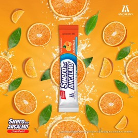 Ancalmo Oral Electrolytes with Vitamis Orange Flavor set of 54  Packets