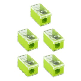 KUM AZ1022216-G - Pencil Sharpener with Container, Micro K1 Green, Pack of 5, Small Sharpener