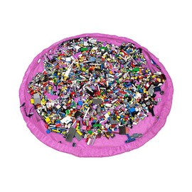 Kids Toy Storage Bag & Play Mat – Large Toy Storage Bag Organiser & Play Mat for Kids. Portable with Draw String to Open and Close Easily. Durable and Easy to Clean.150cm (60Inch) (PInk)