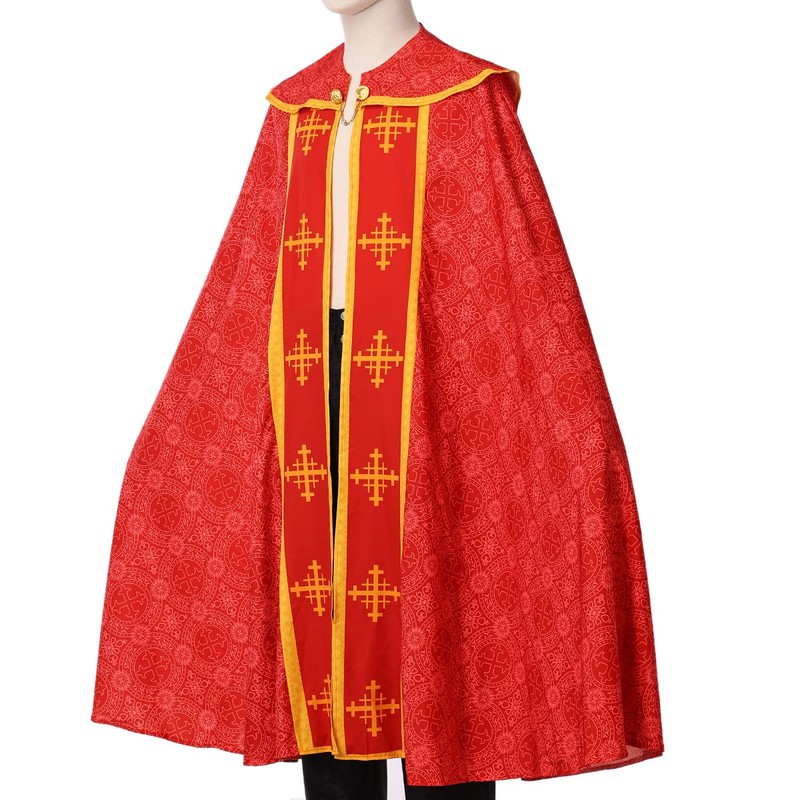 COSDREAMER Unisex Church Catholic Westments Cape Priest Celebration Chasuble Mass