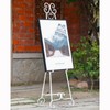 Metal Free Standing Adjustable Display Stand Scroll Easel with Chain