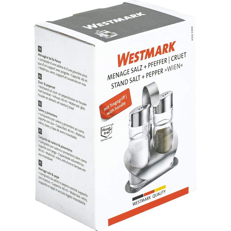 Menage 'Wien' Glas/ES 2tlg.