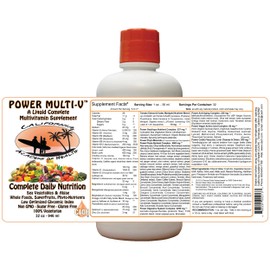 Liquid MultiVitamin Superfood Super Fruit Berry Nutrient Blend from CAOH® Since 2002 (1-32 oz Bottle)