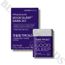 Vital Beauty Good Sleep GABA 365 430mg x 60 tablets x 5 boxes, 5 months supply / 바이탈뷰티 굿슬립 가바 365 430mg x 60정 x 5박스 5개월분