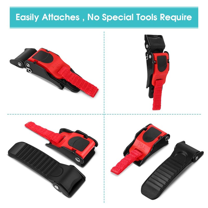 Helmet Quick Release Buckle Kit, 3Pcs Adjustable Motorcycle Plastic Helmet