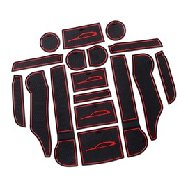 Forester SK9 SKE Subaru SK9 SKE New Model 5th Generation Interior Rubber Mat Dedicated Design Interior Parts Accessory Mat (Black Black / Red Red)