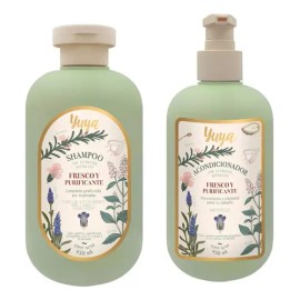 Kit Shampoo Y Acondicionador Fresco Y Purificante Yuya 2 Pzs