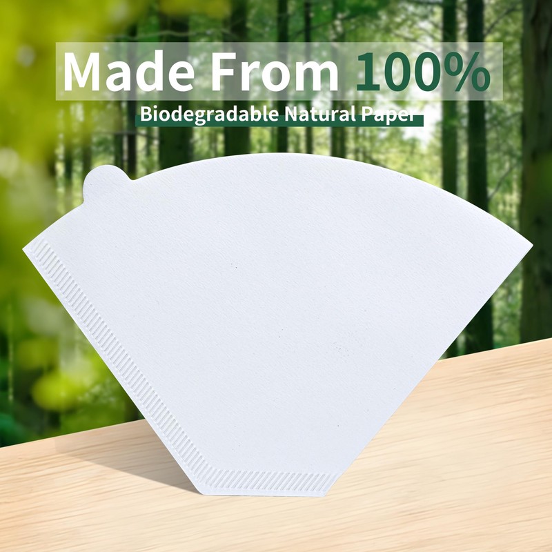 Coffee Filters #4 Compatible with Moccamaster Coffee Machine, 100 Pcs