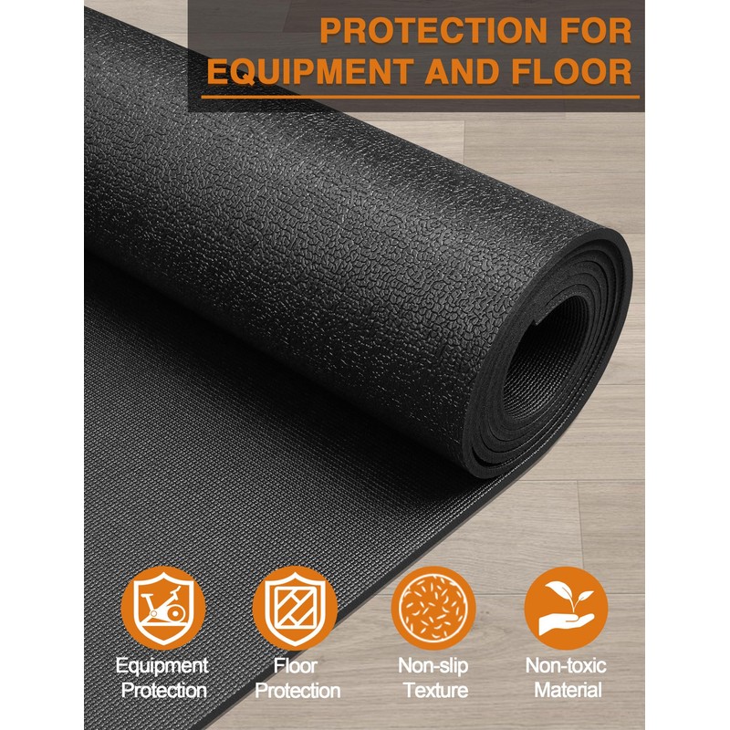Treadmill Mat 96"x36", WERCHO Walking Pad Mat for Carpet Hardwood