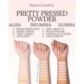 Polvo Compacto Fijador Pretty Pressed Beauty Creations