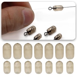 SING F LTD 100pcs Carp Fishing Swivel Stop Beads Feeder Coarse Spinner Swivel Suitable for Tackle Quick Change Spinner Fishing Accessories Kit (5x9mm, 4x7mm)