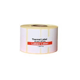 Labex Label - Thermal Labels 45 x 25 mm | Barcode Label - Zebra Labels; Pack of 1,000 - Direct Thermal Labels - 1 Roll; 1,000 Thermal Label Barcode/Address Thermal Labels