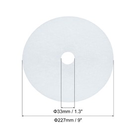 sourcing map Universal Cloth Dryer Exhaust Filter, Cotton 227x33mm White for Clothes Dryer Filter Replacement Pack of 10