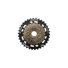 SHIMANO,One Size,Silber/Schwarz,EMFTZ5007434 Tourney/TY MF-TZ500 7-speed multiple freewheel, 14-34 tooth