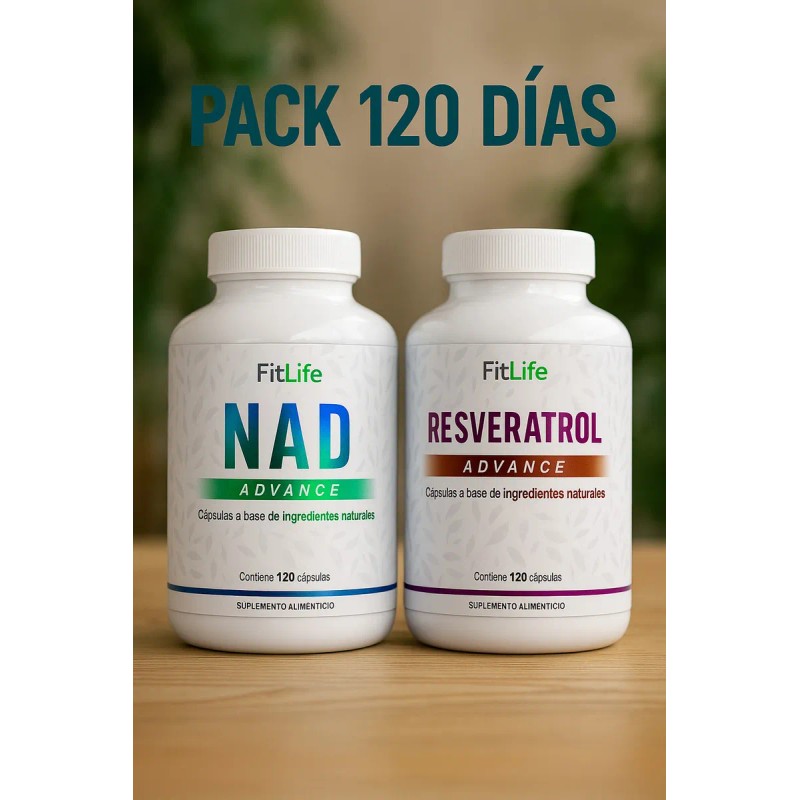 Nad+ Resveratrol 240 Cápsulas - 60 días - 2 Meses
