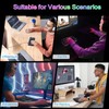 Koolertron Single-Handed Macro Mechanical Keyboard, RGB LED Backlit Portable Mini