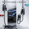 EVPEIWE EV Charger Holder, Wall-Mount Connector Nozzle Holster Dock for