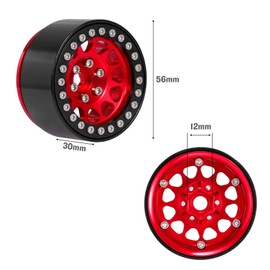 4PCS Metal 1.9 Beadlock Wheel Rim Hub for 1/10 Traxxas Hsp Redcat Rc4wd Tamiya Axial SCX10 D90 HPI RC Car