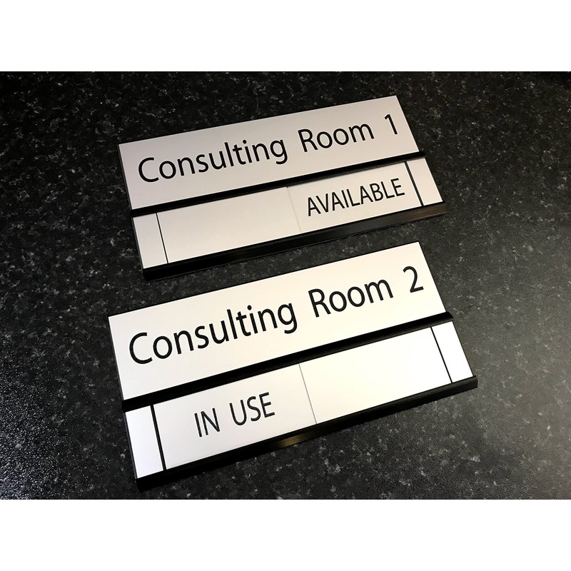 Sliding Sign with Header Sign Attached - Entry Control System