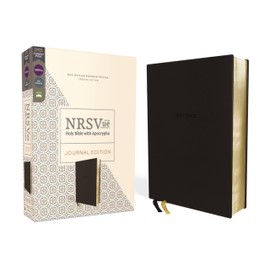 NRSVue, Holy Bible with Apocrypha, Journal Edition, Leathersoft, Black, Comfort Print