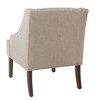 HomePop Swoop Arm Accent Chair, Tan