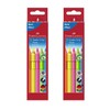Faber-Castell Jumbo Grip Neon 110994 Colouring Pencils, Pack of 5