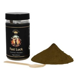 Vrinda® Fast Luck Premium Incense Powder - for All Rituals, 50 gm, Made in India, Smudge Powder, Voodoo, Hoodoo, Pagan & Wiccan