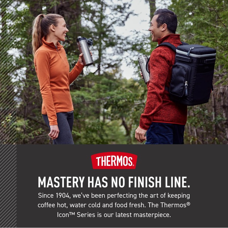 THERMOS ICON Series, 18 Can Backpack Cooler, Glacier