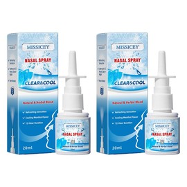 MISSICEY Nasal Spray | Cooling Menthol Flavor | Breathe In Life Carrier,for nic | sleep Comfort - Specification: 2 PCS
