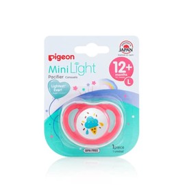 Pigeon MiniLight Pacifier Twin Pack for Babies Aged 12+ Months (L)