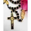 Bead Rosary Necklace with Crucifix and Our Lady of Guadalupe