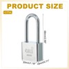 PATIKIL Keyed Padlock 30mm (1-3/16"), 2 Pcs Keyed Different Locks