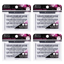 Ardell Double Up Medium Black Individual False Eyelashes Pack of 4 Waterproof