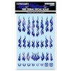 Haikyu Parts Fire Tribal Decal Solid Metallic Violet 1pc Plastic