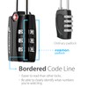 Fosmon TSA Approved Locks for Luggage. Suitcase Locks with Open