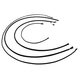 Electric Wire Kit Replacement Parts for Masterbuilt Gravity Series 560/1050 XL Digital Charcoal Grill Smoker, 1*Fan Wire + 1*Lid Wire + 1*Hopper Lid Wire + 1*Ash Door Wire