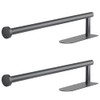 Paper Towel Holder, Self Adhesive or Screw Mounting, 2Pcs Grey