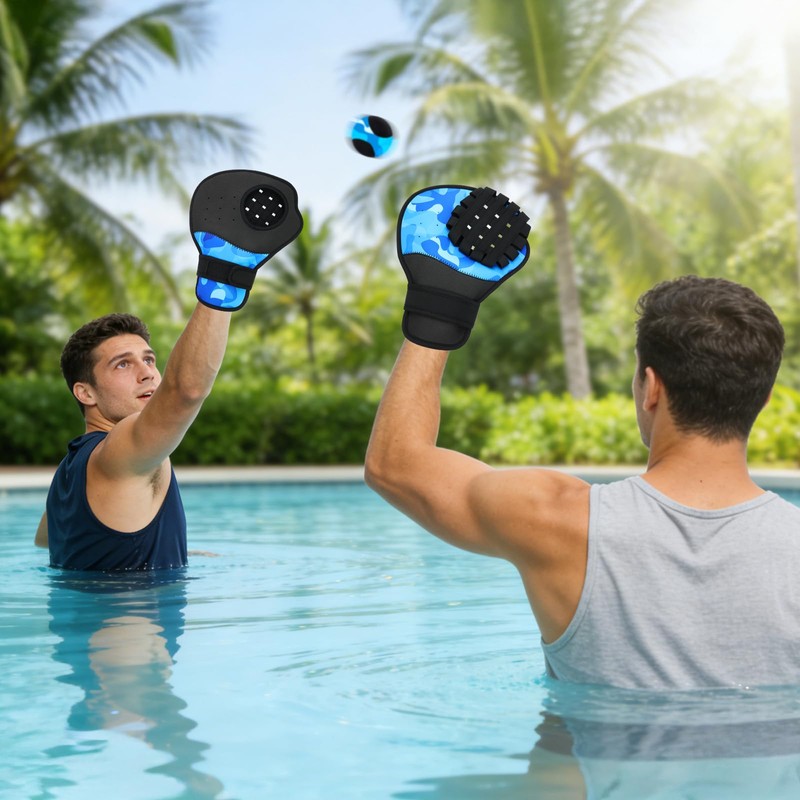 Water Baseball Glove Set, Pool Toys for Youth Adults, Beach