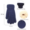 Women's Winter Warm Touch Screen Gloves Womens Thermal Navy Blue