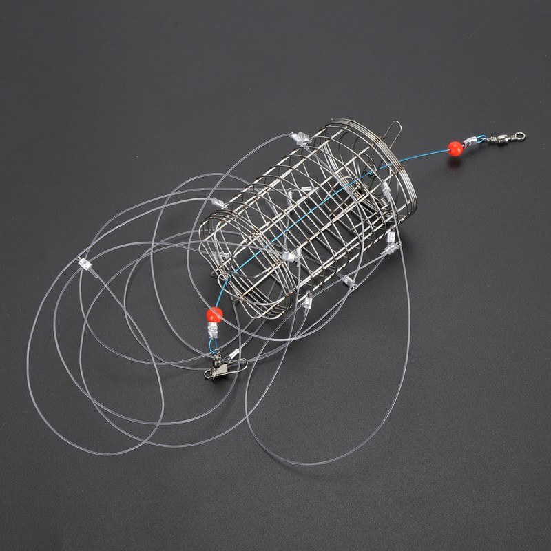 Crab Snares with 8 Loops Reusable Cylindrical Stainless Steel Wire