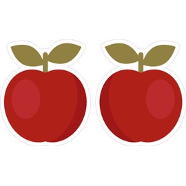StickerTalk Apple Vinyl Stickers, 1 Sheet of 2 Stickers, 2.75 inches by 3.25 inches Each