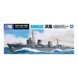 Aoshima 1/700 I.J.N. Destroyer HAMAKAZE (1942) - Building # 03408 - Plastic Model Building Kit # 3408