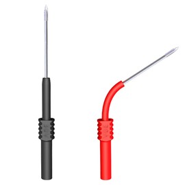 Cleqee Back Probe Pins 2PCS Flexible Bendable Test Probes for Wire Piercing Automotive Car Repairing Electrical Testing