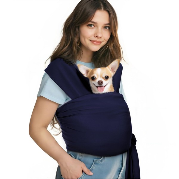 Pawaboo Pet Sling Carrier, Hands Free Dog Carrier Sling for