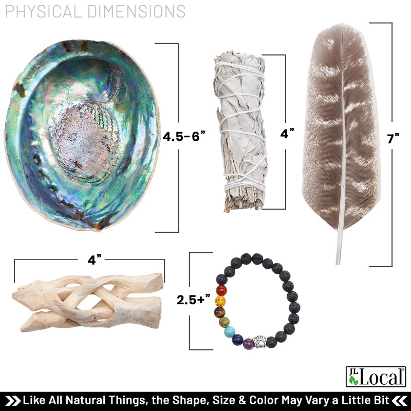 JL Local White Sage Smudging Kit Smudge Stick Gift Kit