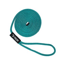 Solid Braid Nylon Dock Line - Teal, 5/8" x 20'