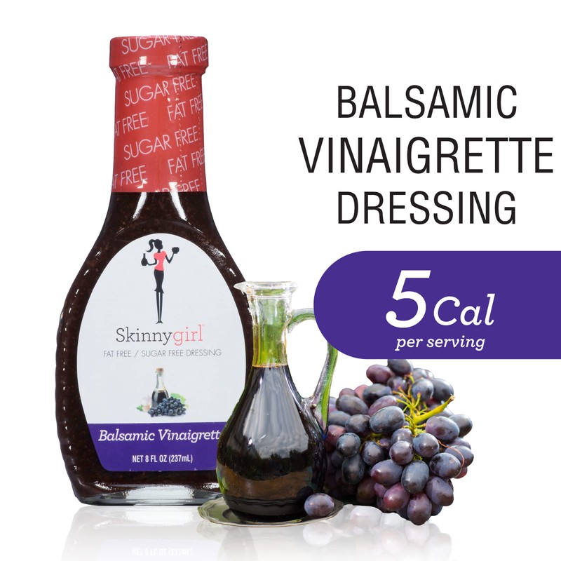 Skinnygirl Sugar Free Gluten Free Salad Dressing, Balsamic Vinaigrette, 8
