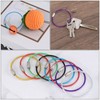[PATIKIL] 12PCS 150mm Wire Keychain Cable Stainless Steel Key Ring