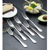 Kyraton Dinner Fork 6 Pieces, Stainless Steel 20.5cm Forks Silverware,